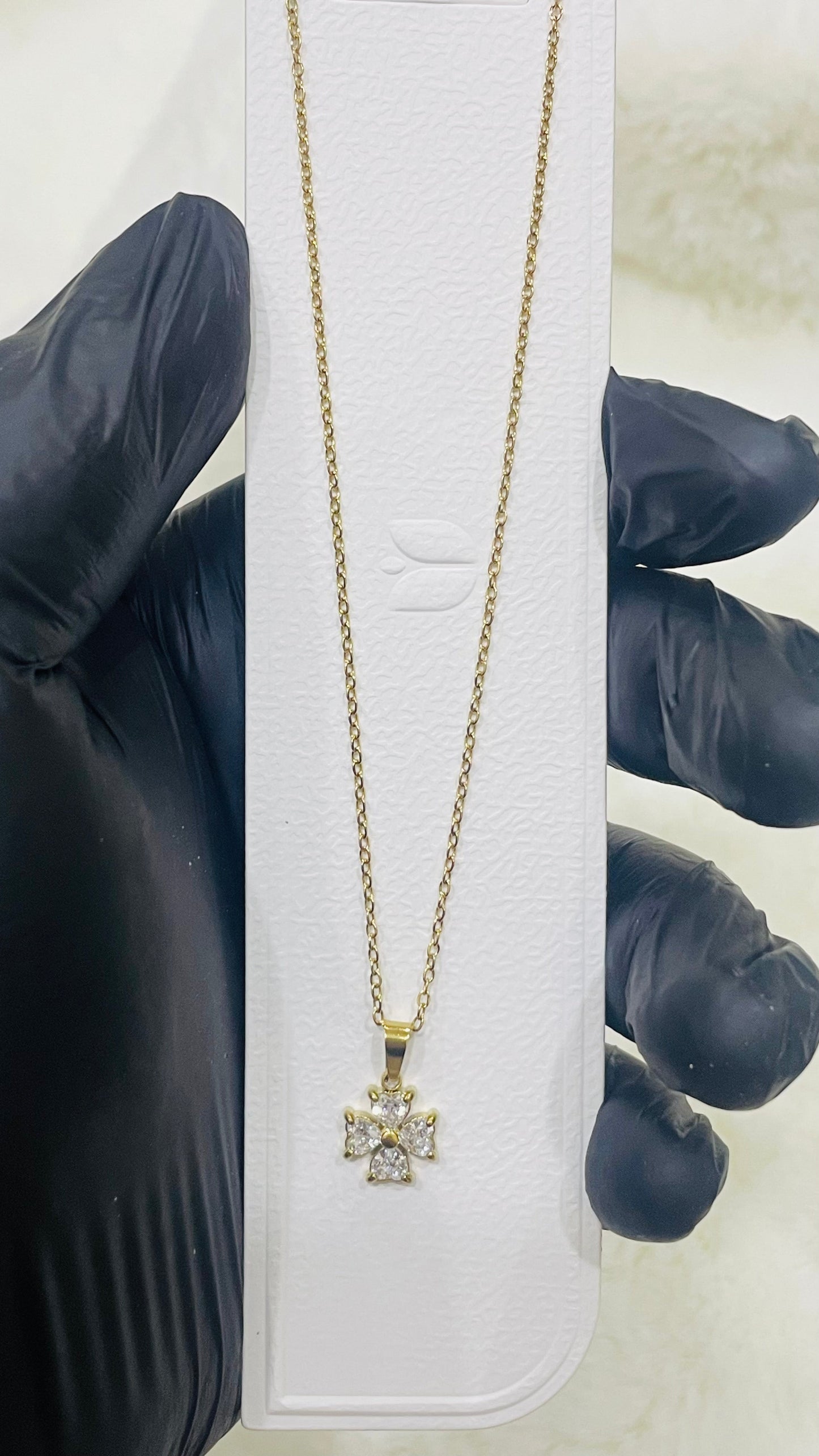Crystal Cross Pendant Necklace