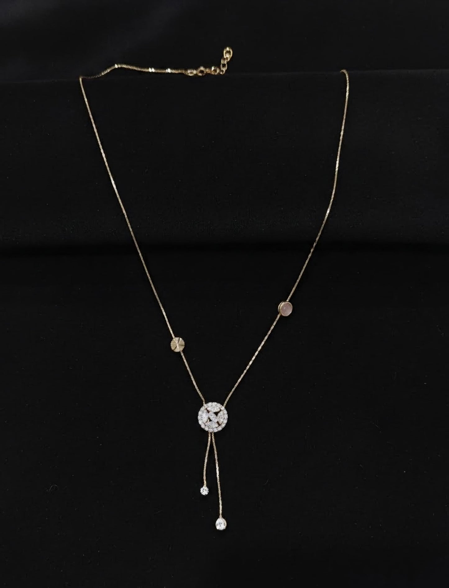 Crystal Lariat Necklace