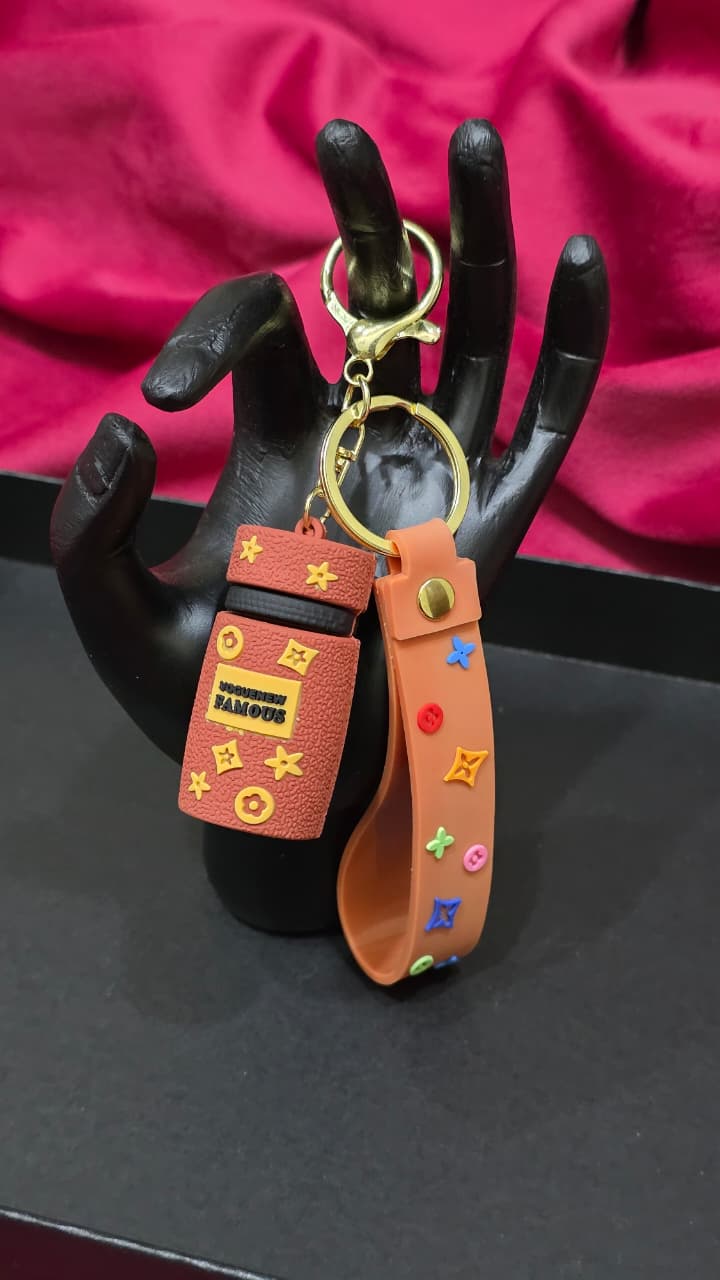 Branded Look Luxury Keychain with Wrist Strap