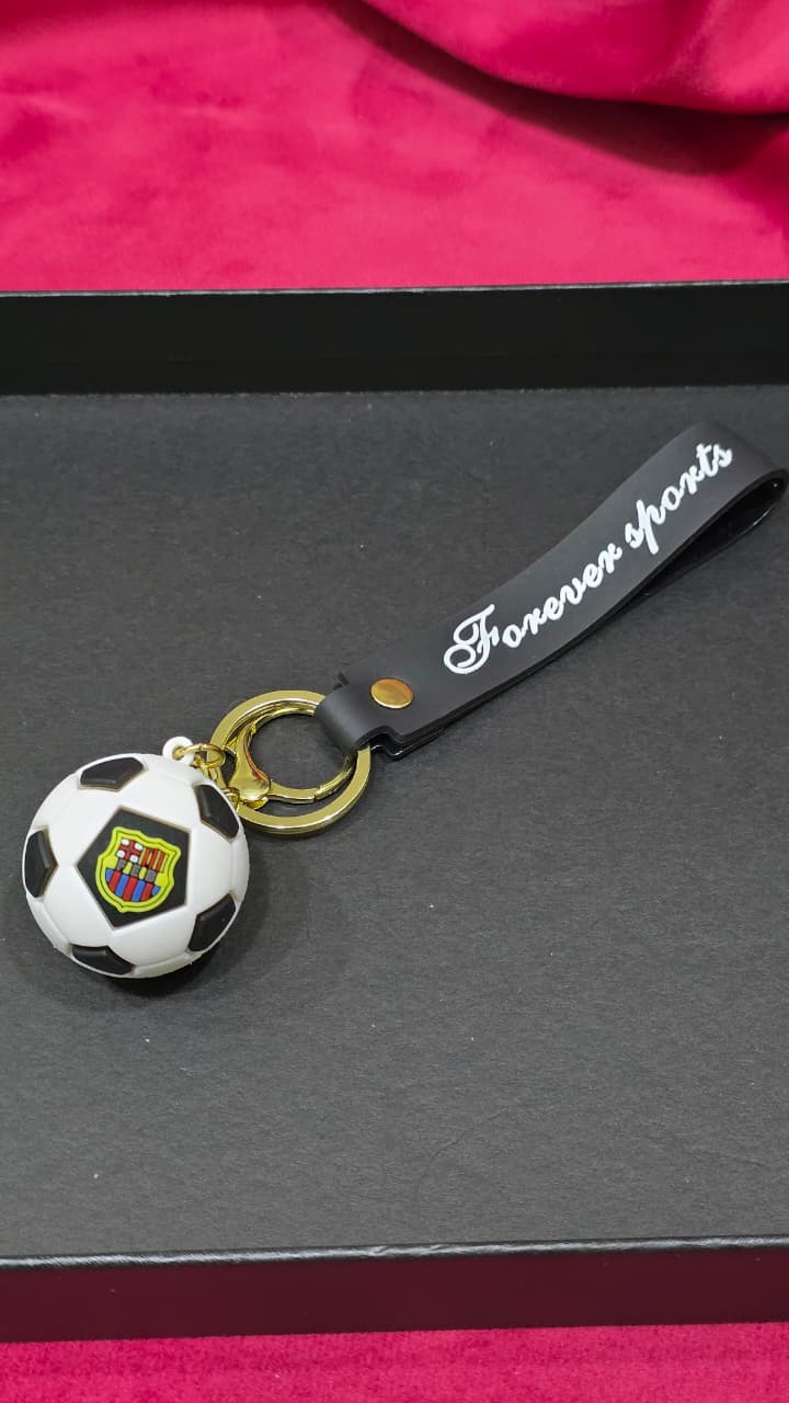 Forever Sports Football Keychain with Wrist Strap