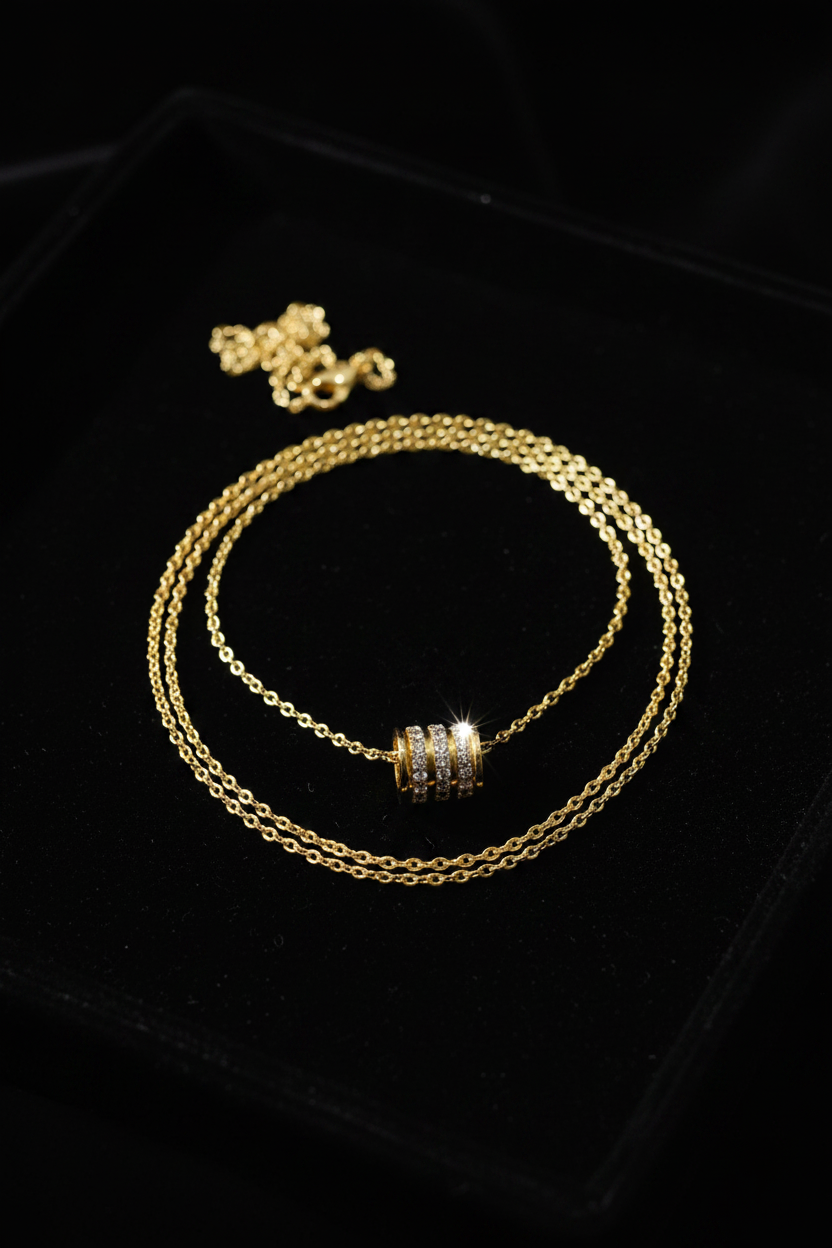 The Crystal Barrel Necklace