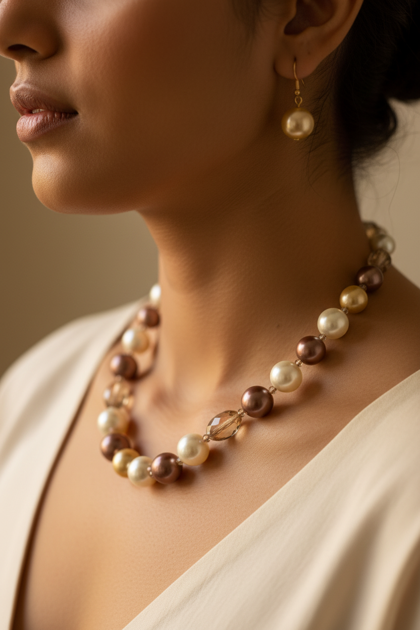 Model Neck Close-up