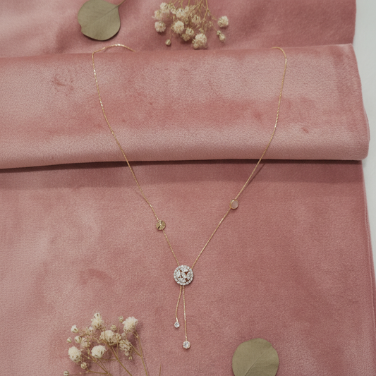 Crystal Lariat Necklace