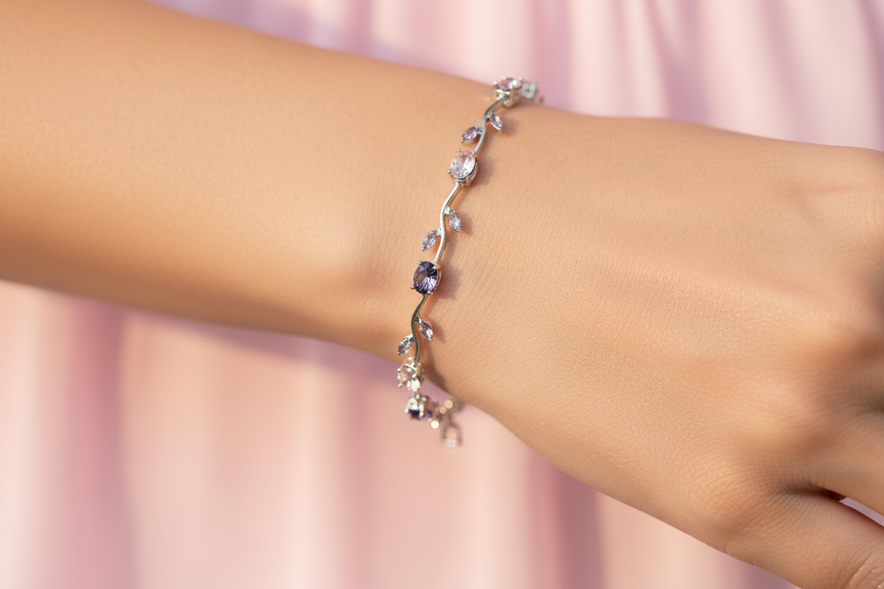 Tulip Vine Crystal Bracelet