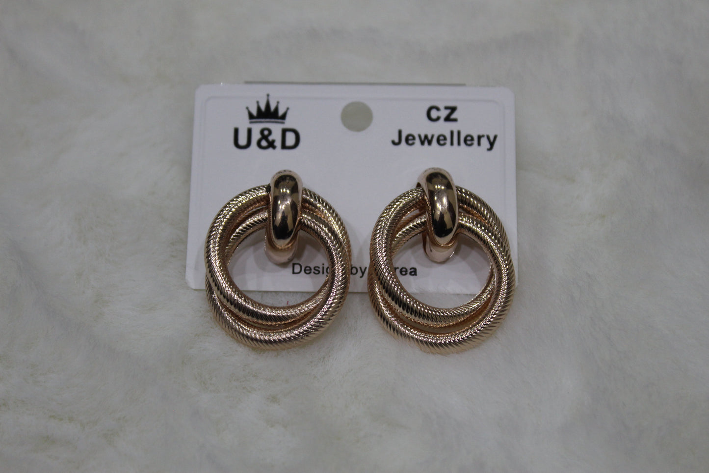 Twisted Double Hoop Earrings