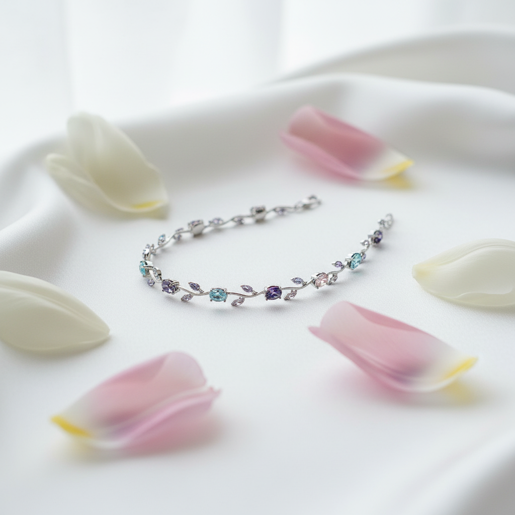 Tulip Vine Crystal Bracelet