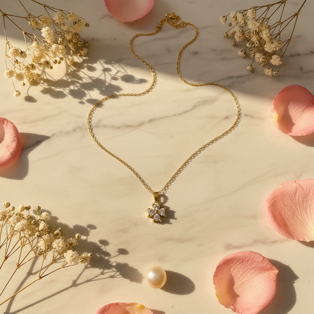 Crystal Cross Pendant Necklace