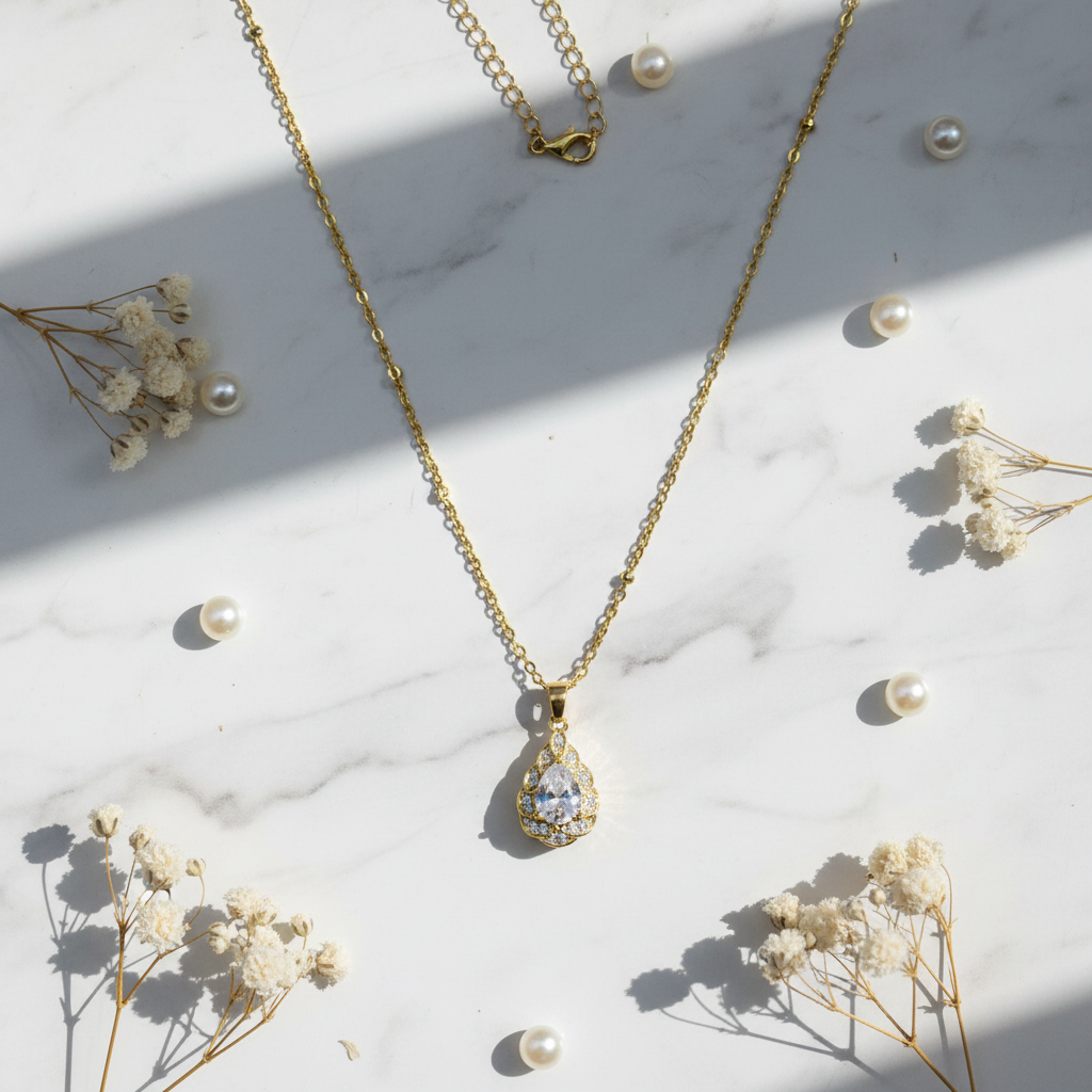Flatlay White Marble