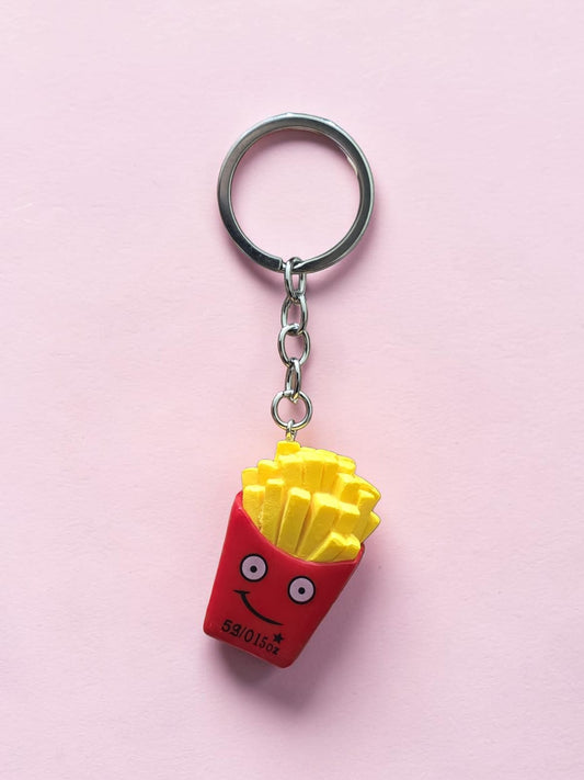 Smiley Fries PVC Keychain