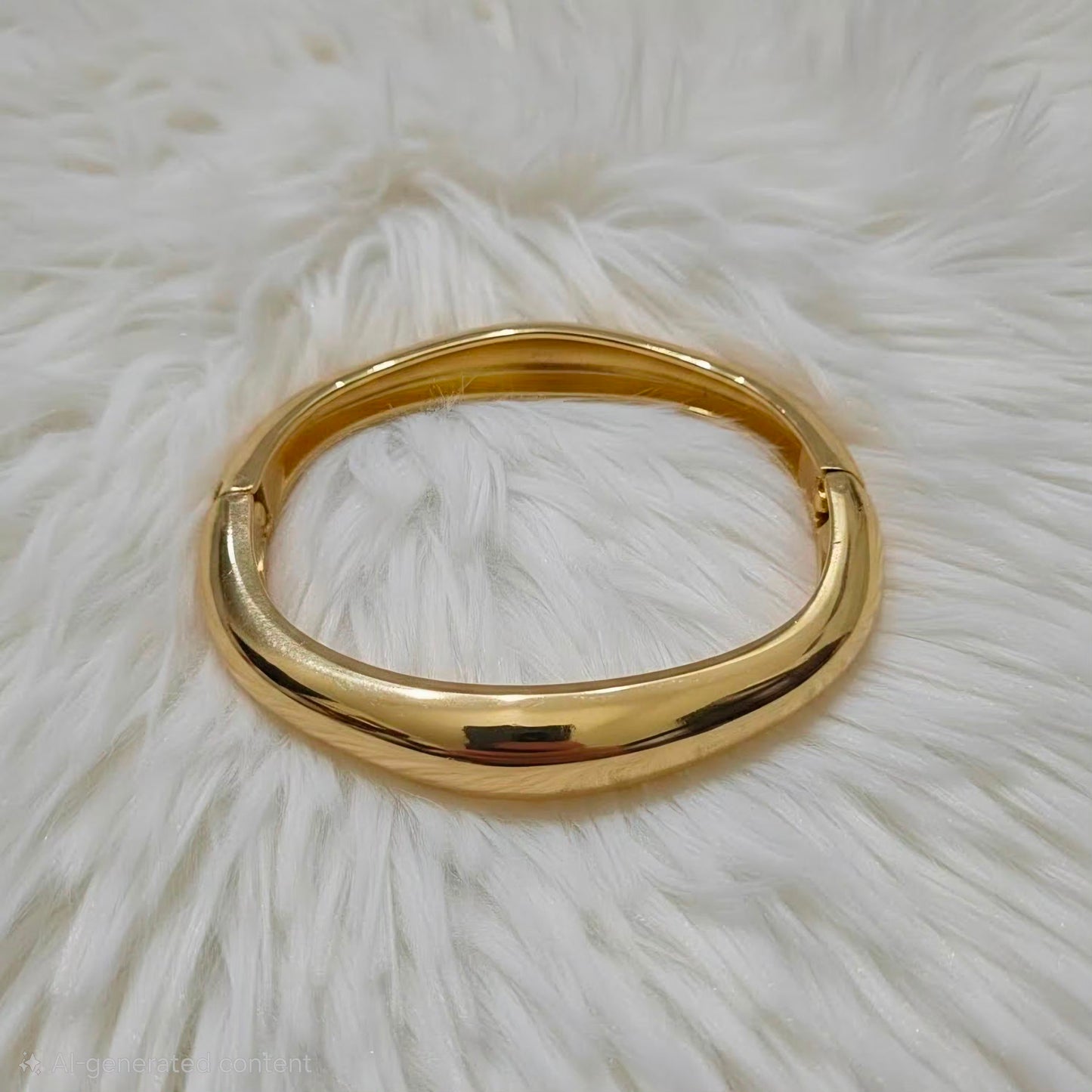 Sleek Gold-Toned Minimalist Kada