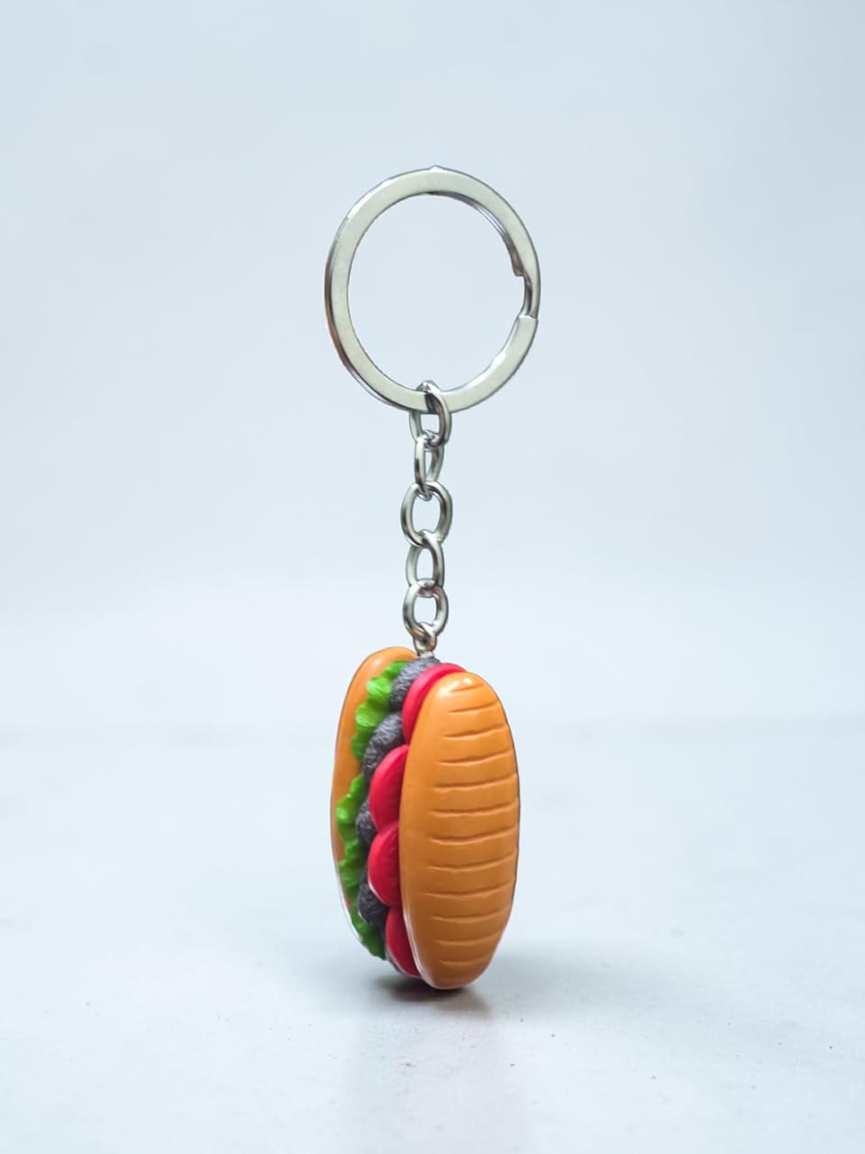 Hot Dog Burger PVC Keychain