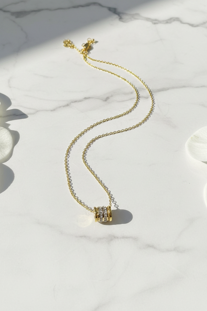 The Crystal Barrel Necklace