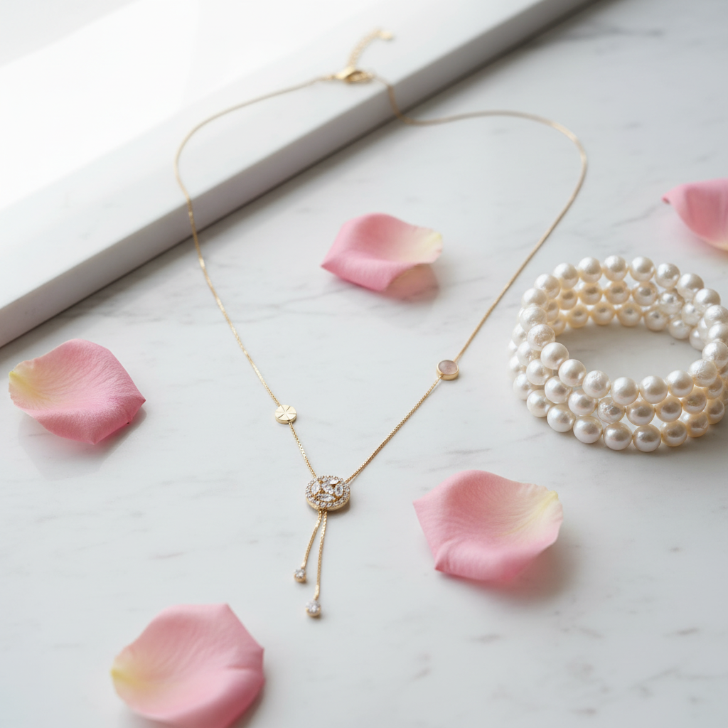 Crystal Lariat Necklace