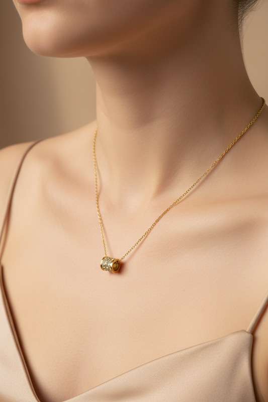 The Crystal Barrel Necklace