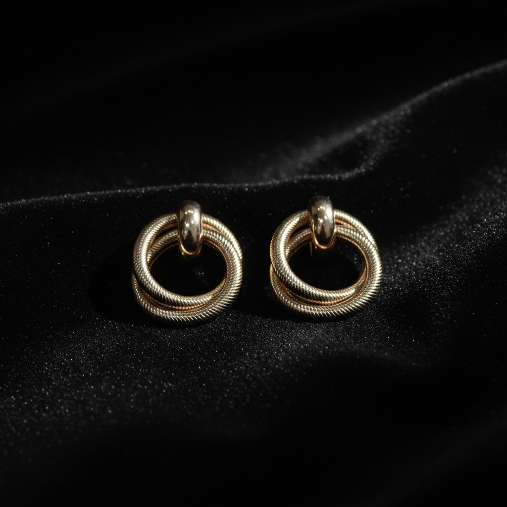 Twisted Double Hoop Earrings